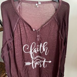 Cato graphic long sleeve tee